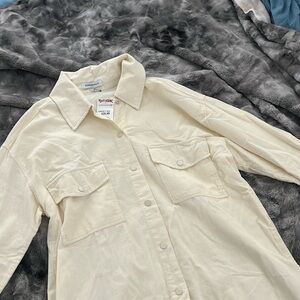 New cream Corduroy shacket 🫶🏼